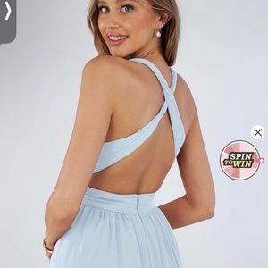 Azazie Ashia Mist bridesmaid Dress